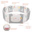 Barrière de sécurité bébé éléphant pliable pour tout-petit
