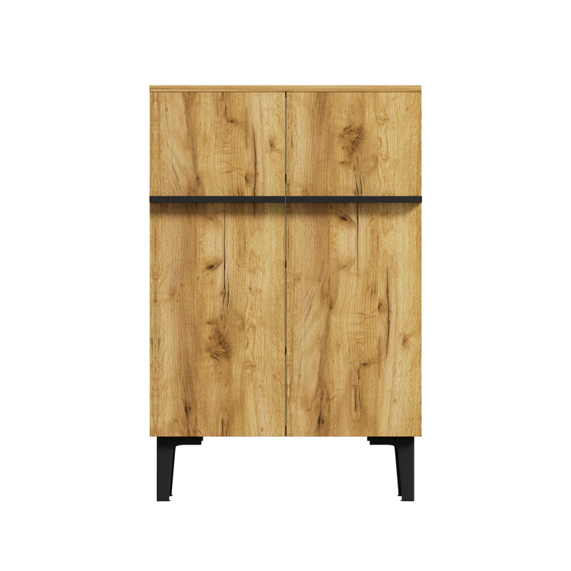 8 Pair Shoe Storage Cabinet, Natural