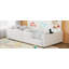 Lit plateforme moderne en bois massif blanc-862006627-862006625