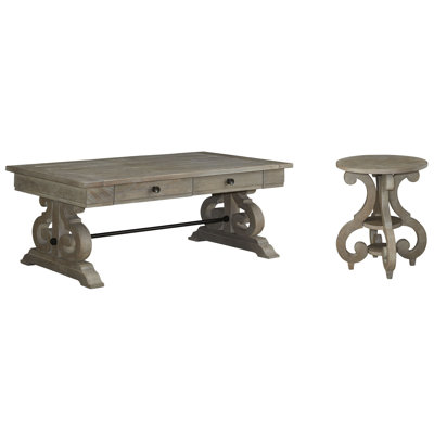 Aylor Rectangular Cocktail Table With Accent End Table