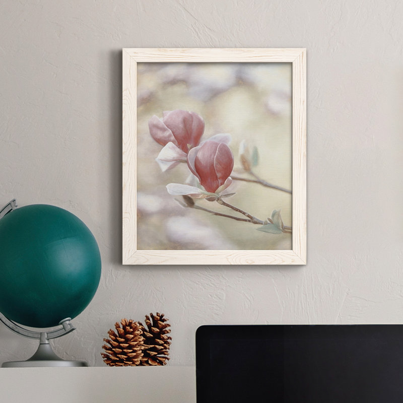 Blooming Hearts - Single Picture Frame Print on Canvas, White, 37.5" H x 27.5" W x 1.5" D
