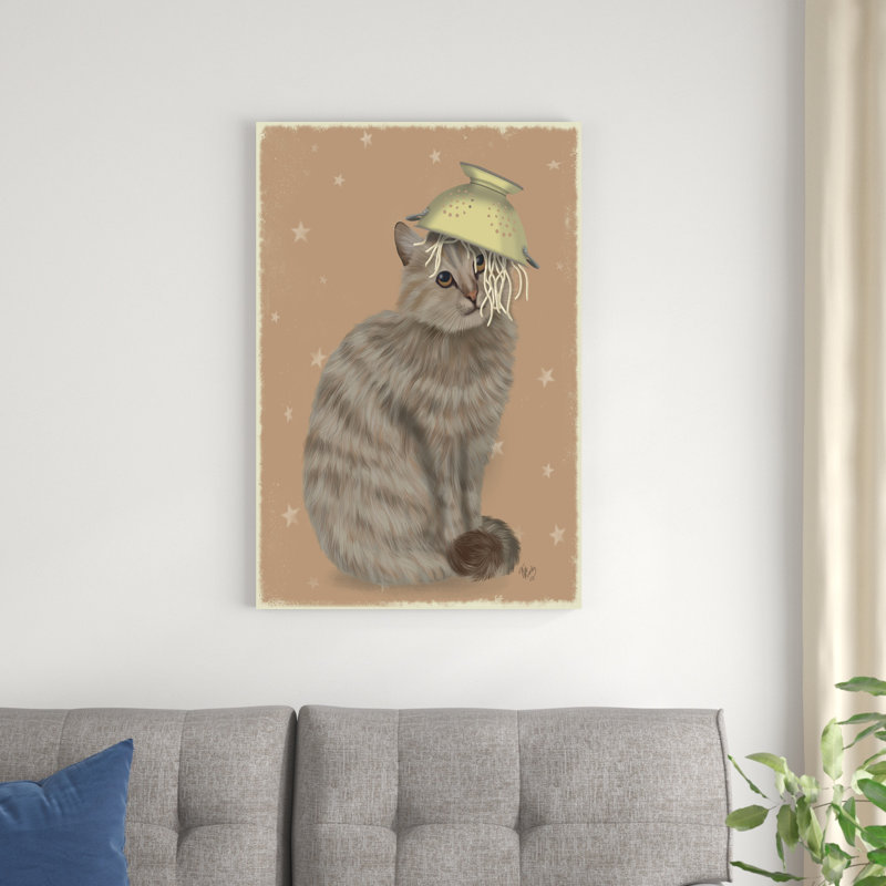 Passoire pour chat tigré, H 36 po x l 24 po x P 1,25 po
