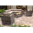 Lsi Fully Assembled 6 Person Seating Group With  Sunbrella Cushions And Concrete Firepit-1322938645