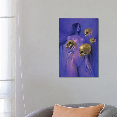 Neon Midas by Eva Gamayun - Wrapped Canvas Painting