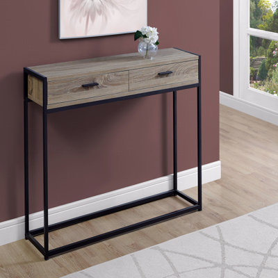 Console étroite avec structure en métal