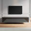Hangable and floor standing TV stand in high-gloss UV panel-206552526-206552525