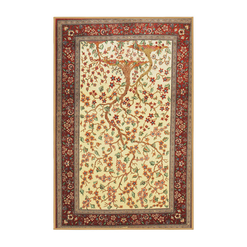 Tapis oriental beige, Rectangle 5 pi x 7 pi