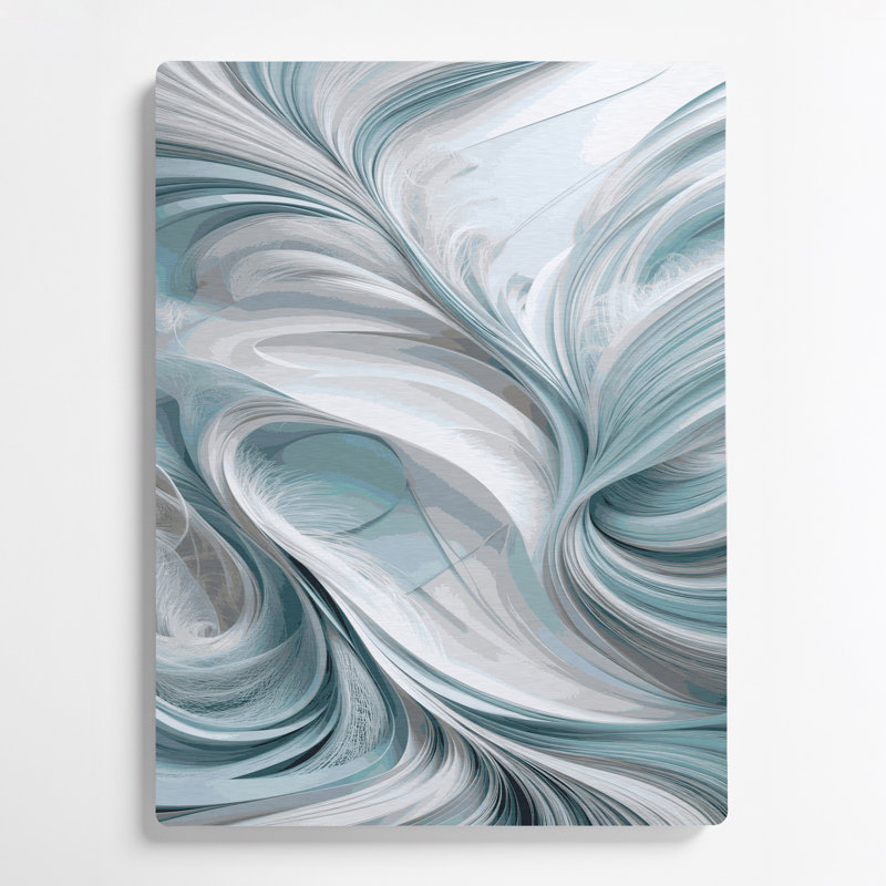 Abstraction numérique 41, art mural gris en métal, H 14 po x l 11 po