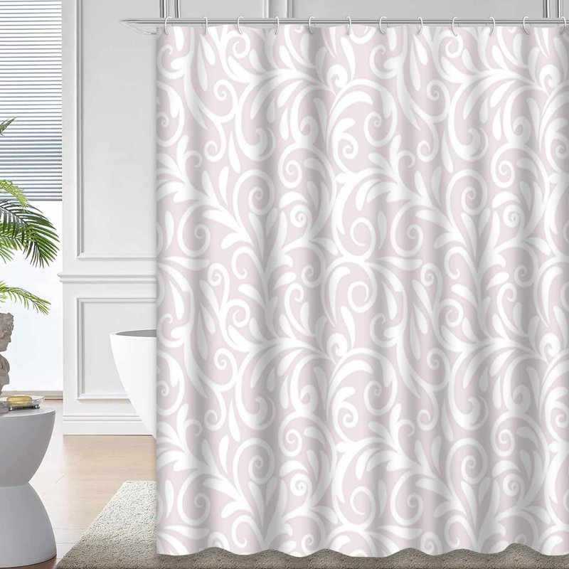 Rideau de douche imperméable à l'eau avec 12 crochets, L 72 po x l 72 po