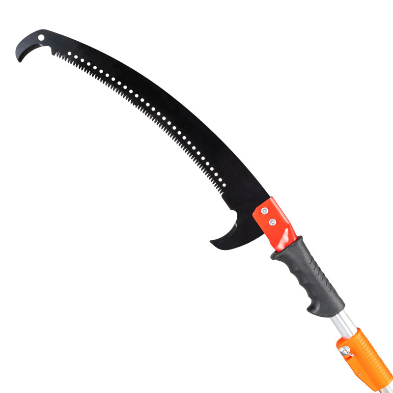 26FT Manual Pole Saw Extendable Tree Trimmer With Saw Sleeve