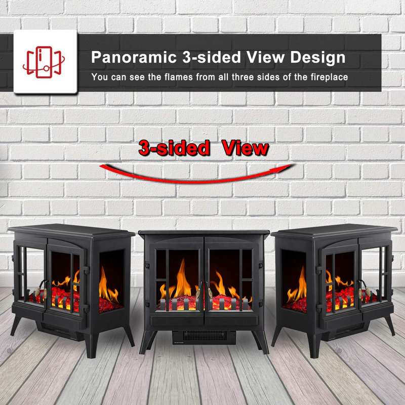 Highgrove 23.3'' W Black Electric Stove
