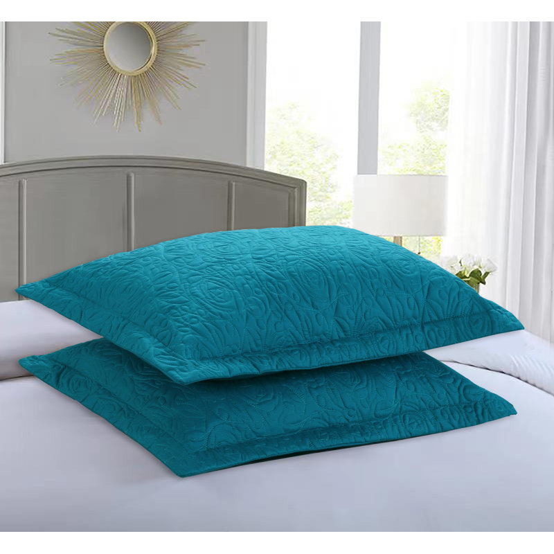 P-solid Shams Polyester Bedding, Standard, Dark Teal