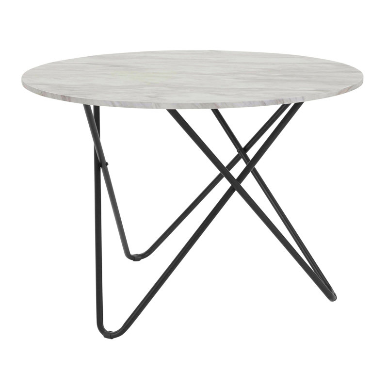 Sinta Round Metal Base Dining Table