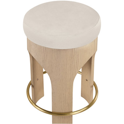 Bocceli Velvet Upholstered Counter Stool