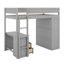 Lit mezzanine avec placards et bureau à 2 tiroirs avec armoire-285250116
