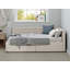 Lit de coin en L de style moderne avec lit simple en lin et deux tiroirs de rangement-1072116623