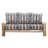 Traditional Cedar Log Upholstered 84'' Sofa-3622314