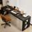 Black Rectangular Solid Wood desk-1478465194
