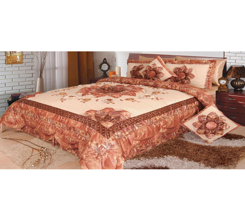 Floral Traditional Polyester Floral Comforter, King Comforter + 4 Additional Pieces