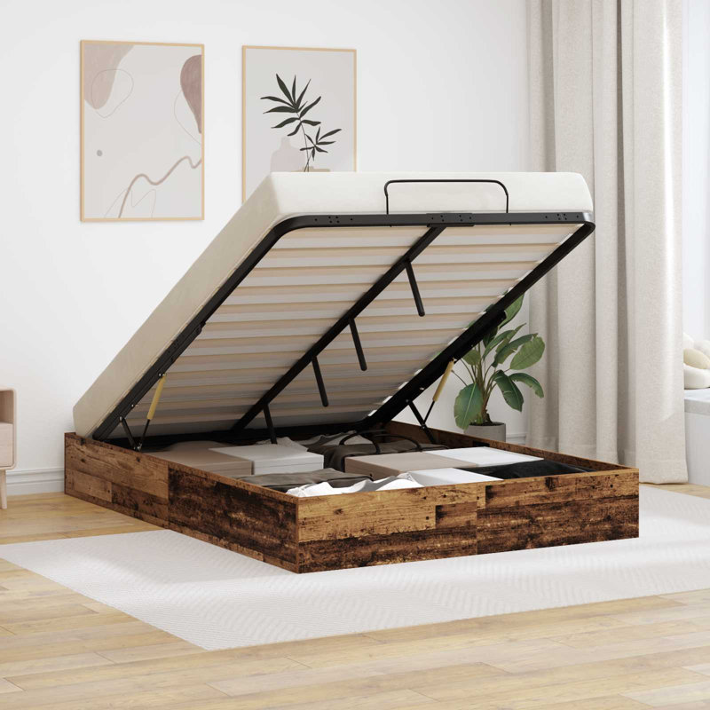 Bed, Small Double (4'), Old Wood