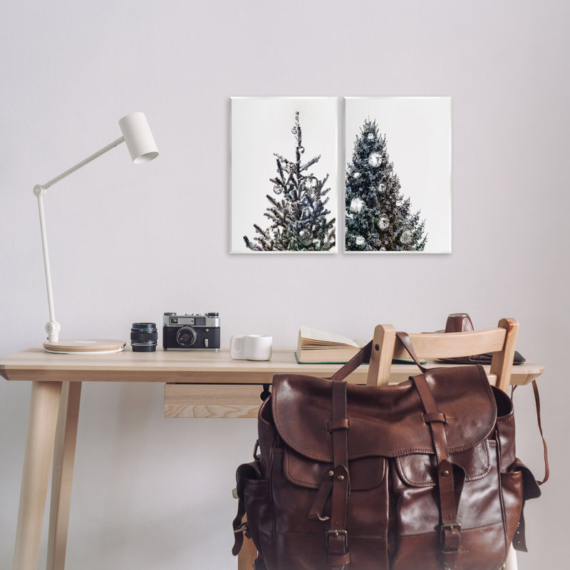 «Disco Ball Christmas Tree», ensemble de 2 plaques murales par Victoria Barnes