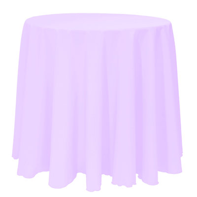 Jonina Solid Color Round Tablecloth