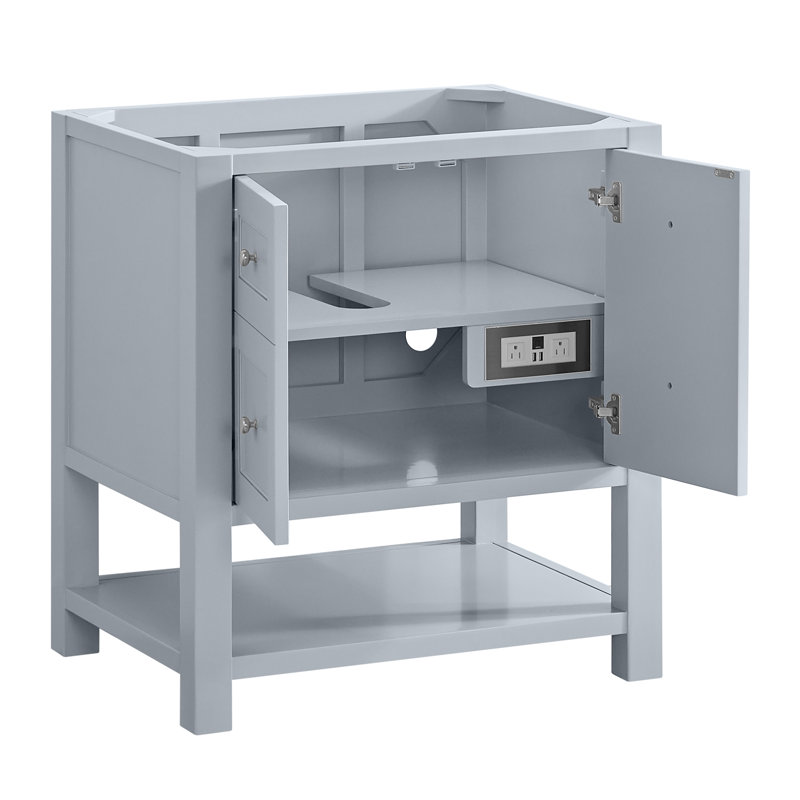 Breckenridge 30' W Single Bathroom Vanity Base, Serenity Blue