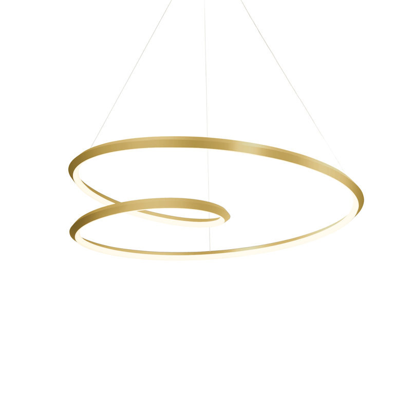 Luminaire suspendu moderne et unique Ampersand, H 7,875 po x l 31,5 po x P 31,5 po