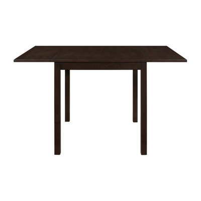 Rectangular 52-Inch Extension Dining Table, Cappuccino