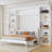 Azfar Murphy Bed with Desk and Bookshelf-673621524-691612077