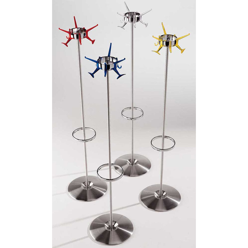 6 - Hook Coat Rack, Red