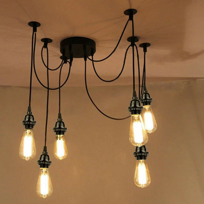 Segarra 6 - Light Black Cluster Pendant