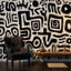 Papier peint abstrait moderne à motif abstrait-623208258-623208259