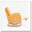 Chaise berçante avec repose-pieds à haut dossier-985182337