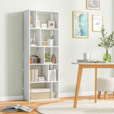 Nasiar 166 cm H x 62 cm W Geometric Bookcase