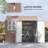 8' x 6' Outdoor Storage Shed, Metal Garden Shed with Window & Double Lockable Door, Outdoor Tool Shed Storage with Sloped Roof for Backyard, Patio, Garage, Lawn-108972226
