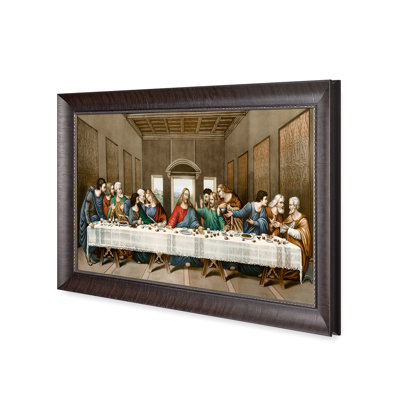 «The Last Supper» par Leonardo Da Vinci, reproduction d'art par estampe numérique avec cadre