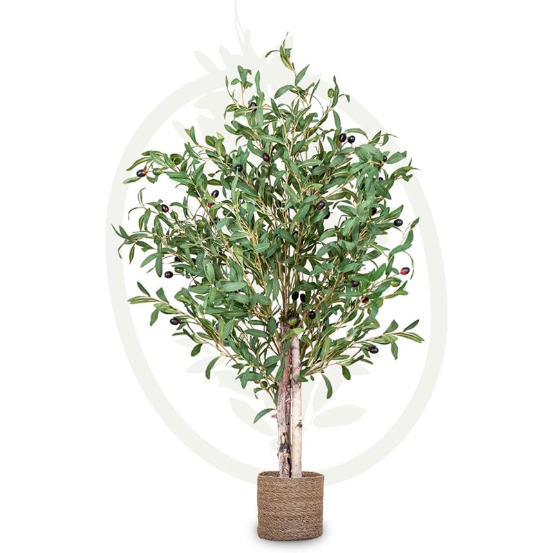 Ophelia & Co. Artificial Olive Tree 3.5 Feet Tall Potted Home Decoration, 41 Inches