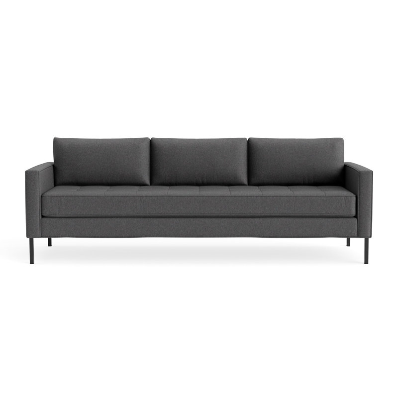 Pieds en métal pour canapé Paramount, H 32 po x l 95 po x P 34 po, Gris Gabro