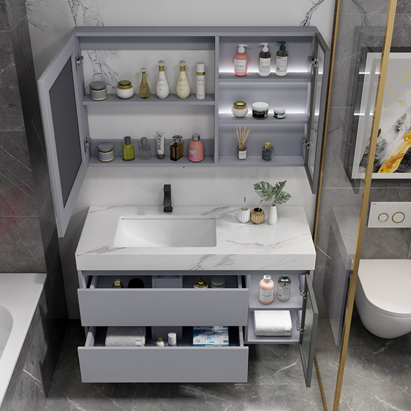 Minimalist modern style bathroom cabinet