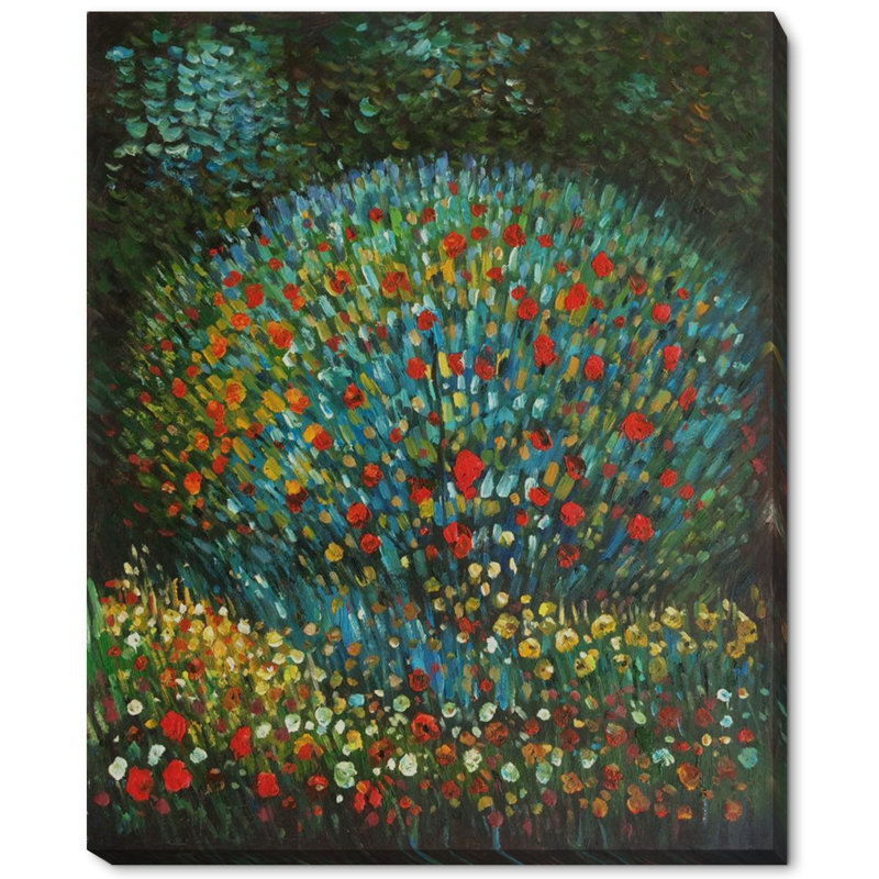 Pommier I, reproduction sur toile, H 22 po x l 18 po x P 2 po, Toile tendue avec châssis
