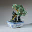Genuine Green Aventurine Bonsai Tree in Square Ceramic Pot (13")