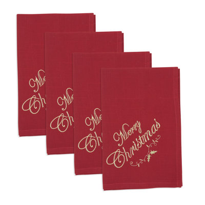 Serviette Merry & Bright Holiday (ensemble de 4)