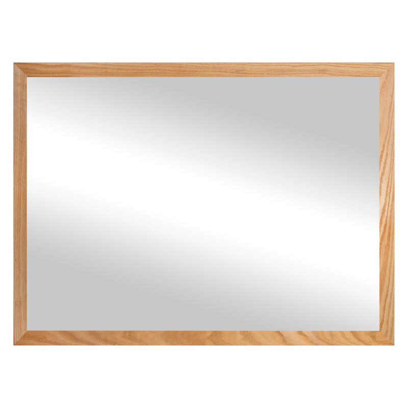 Miroir en bois franc Ebark Designs Ebark - chêne rouge 2 po, Naturel, 35 po x 30 po