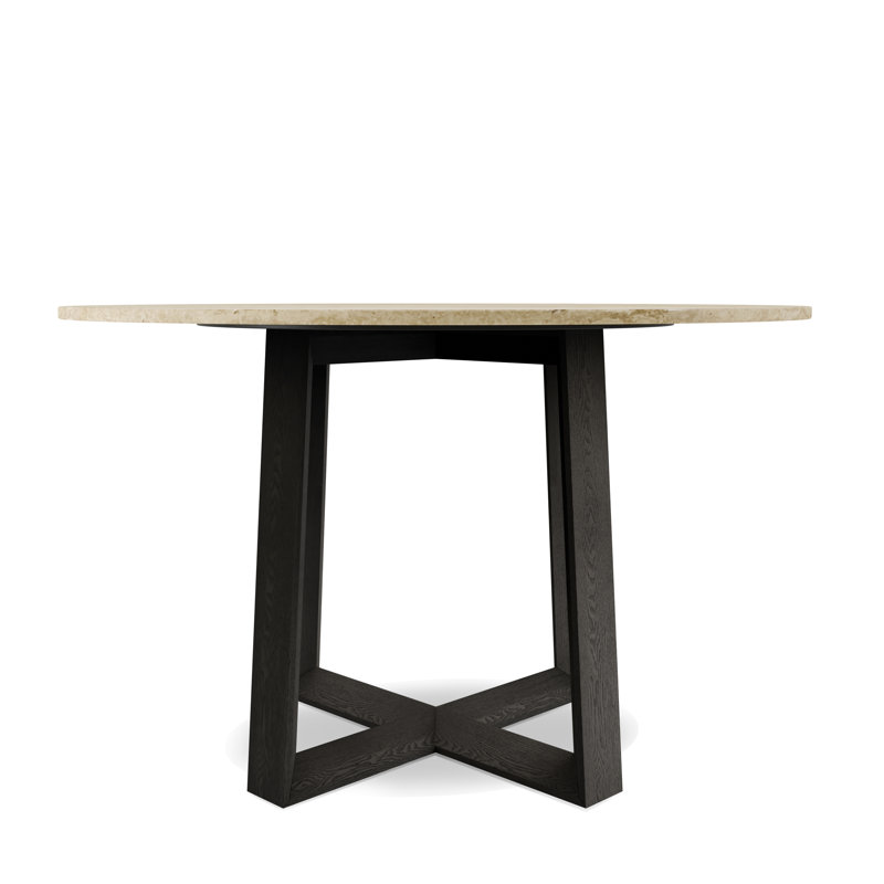 Devlyn Round Stone Top Dining Table