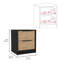 Alysun 2 Drawer Bedside Table-1114279676
