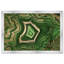 «Green Emerald Abstract Geode Glam», reproduction d'art moderne encadrée pour le bureau-68786440-68786441
