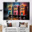 «Colorful Modern Jukebox Jams 2 - Jukeboxes», art mural-1268112153-1268112155