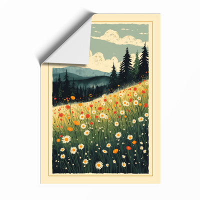 Mountain Meadow Scandinavian - Framed Print