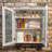 Jaeden Removable Two-Door Wall Cabinet with Water-Textured Glass and Adjustable Shelves-106209695